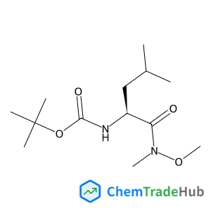 N-Methoxy-N-methyl-N~2~-{[(2-methyl-2-propanyl)oxy]carbonyl}-L-leucinamide