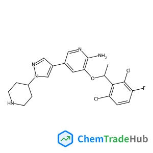 3-[1-(2,6-Dichloro-3-fluorophenyl)ethoxy]-5-[1-(4-piperidinyl)-1H-pyrazol-4-yl]-2-pyridinamine