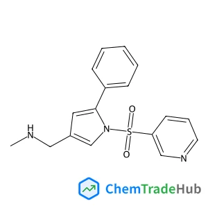 N-methyl-1-(5-phenyl-1-(pyridin-3-ylsulfonyl)-1H-pyrrol-3-yl)methanamine