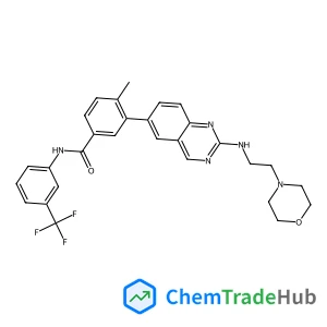 4-methyl-3-(2-((2-morpholinoethyl)amino)quinazolin-6-yl)-N-(3-(trifluoromethyl)phenyl)benzamide