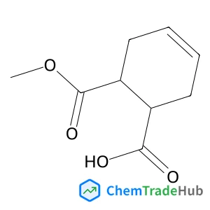 (1R,6S)-6-(Methoxycarbonyl)cyclohex-3-enecarboxylic acid structure