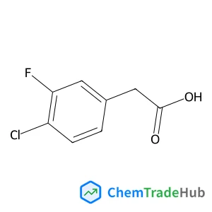 4-Chloro-3-fluorophenylacetic acid structure 4-Chloro-3-fluorophenylacetic acid structure
