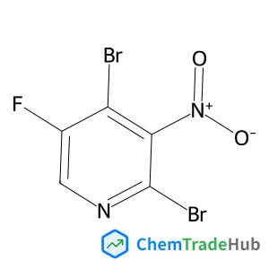 2,4-Dibromo-5-fluoro-3-nitropyridine structure 2,4-Dibromo-5-fluoro-3-nitropyridine structure