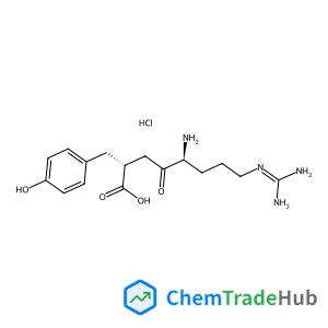 (2R,5S)-5-Amino-8-[(diaminomethylene)amino]-2-(4-hydroxybenzyl)-4-oxooctanoic acid hydrochloride (1:1)