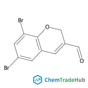 6,8-Dibromo-2H-chromene-3-carbaldehyde structure