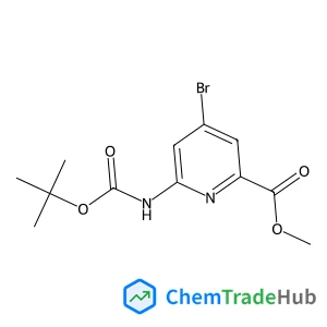 methyl 4-bromo-6-(tert-butoxycarbonylamino)pyridine-2-carboxylate