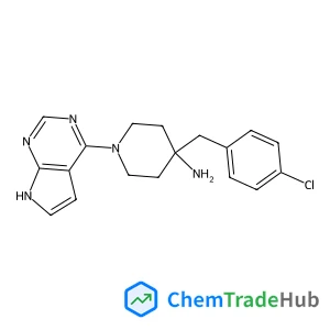 4-(4-chlorobenzyl)-1-(7H-pyrrolo[2,3-d]pyrimidin-4-yl)piperidin-4-amine