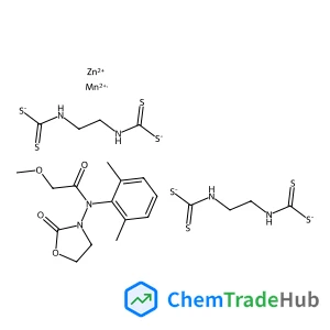 zinc;N-(2,6-dimethylphenyl)-2-methoxy-N-(2-oxo-1,3-oxazolidin-3-yl)acetamide;manganese(2+);N-[2-(sulfidocarbothioylamino)ethyl]carbamodithioate