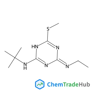(4Z)-4-(Ethylimino)-N-(2-methyl-2-propanyl)-6-(methylsulfanyl)-1,4-dihydro-1,3,5-triazin-2-amine