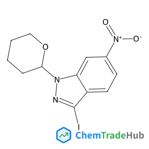 3-Iodo-6-nitro-1-(tetrahydro-2H-pyran-2-yl)-1H-indazole