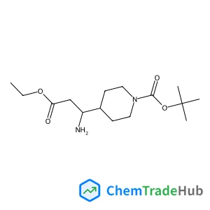 2-Methyl-2-propanyl 4-(1-amino-3-ethoxy-3-oxopropyl)-1-piperidinecarboxylate