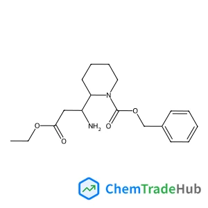 Benzyl 2-(1-amino-3-ethoxy-3-oxopropyl)-1-piperidinecarboxylate