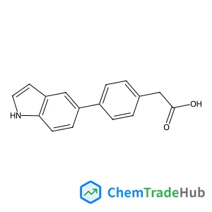 2-(4-(1h-Indol-5-yl)phenyl)acetic acid