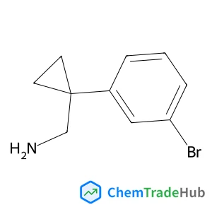 (1-(3-Bromophenyl)cyclopropyl)methanamine structure (1-(3-Bromophenyl)cyclopropyl)methanamine structure