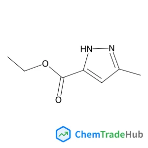Ethyl 3-methyl-1H-pyrazole-5-carboxylate structure