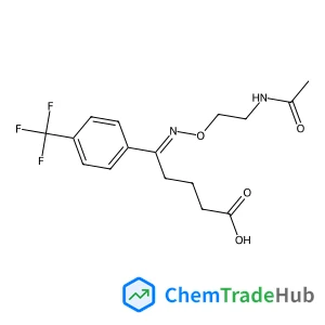 (5E)-5-[(2-Acetamidoethoxy)imino]-5-[4-(trifluoromethyl)phenyl]pentanoic acid