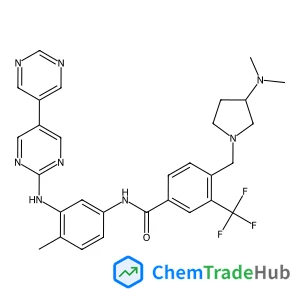 4-[[(3S)-3-(dimethylamino)pyrrolidin-1-yl]methyl]-N-[4-methyl-3-[(5-pyrimidin-5-ylpyrimidin-2-yl)amino]phenyl]-3-(trifluoromethyl)benzamide