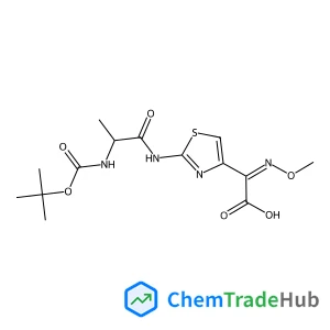 (S,Z)-2-(2-(2-((tert-butoxycarbonyl)amino)propanamido)thiazol-4-yl)-2-(methoxyimino)acetic acid