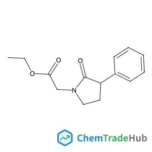 1-Pyrrolidineacetic acid, 2-oxo-3-phenyl-, ethyl ester