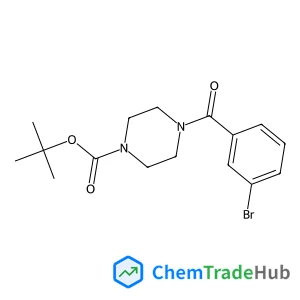 2-Methyl-2-propanyl 4-(3-bromobenzoyl)-1-piperazinecarboxylate 2-Methyl-2-propanyl 4-(3-bromobenzoyl)-1-piperazinecarboxylate