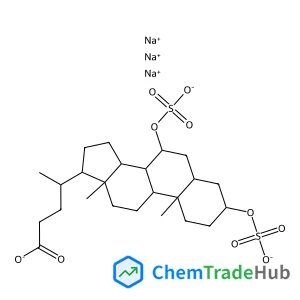 Trisodium (3alpha,5beta,7beta,8xi,9xi,14xi)-3,7-bis(sulfonatooxy)cholan-24-oate
