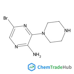 5-bromo-3-piperazin-1-yl-pyrazin-2-amine