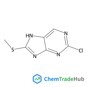 2-Chloro-8-(methylsulfanyl)-1H-purine