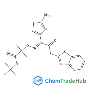 (Z)-tert-Butyl 2-(((1-(2-aminothiazol-4-yl)-2-(benzo[d]thiazol-2-ylthio)-2-oxoethylidene)amino)oxy)-2-methylpropanoate