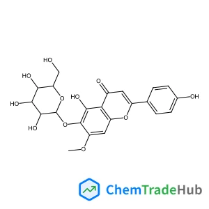 4',5,6,7-Tetrahydroxyflavone; 7-Me ether, 6-O-β-D-glucopyranoside