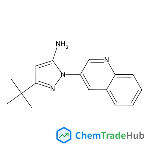 3-(2-Methyl-2-propanyl)-1-(3-quinolinyl)-1H-pyrazol-5-amine