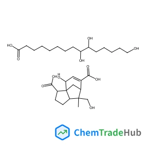 (5xi,10beta)-10,14-Dihydroxycedr-8-ene-12,15-dioic acid - 9,10,15-trihydroxypentadecanoic acid (1:1)