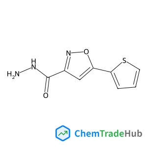 5-(2-Thienyl)-1,2-oxazole-3-carbohydrazide structure