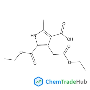 5-(Ethoxycarbonyl)-4-(2-ethoxy-2-oxoethyl)-2-methyl-1H-pyrrole-3-carboxylic acid