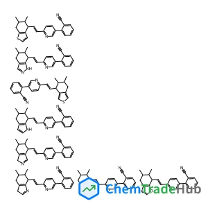 2-[6-[2-(5,6-dimethyl-4,5,6,7-tetrahydro-1-benzothiophen-4-yl)ethenyl]pyridin-3-yl]benzonitrile;2-[6-[2-(5,6-dimethyl-4,5,6,7-tetrahydro-1-benzothiophen-7-yl)ethenyl]pyridin-3-yl]benzonitrile;2-[6-[2-(5,6-dimethyl-4,5,6,7-tetrahydro-2-benzothiophen-4-yl)ethenyl]pyridin-3-yl]benzonitrile;2-[6-[2-(5,6-dimethyl-4,5,6,7-tetrahydro-1,3-benzoxazol-7-yl)ethenyl]pyridin-3-yl]benzonitrile;2-[6-[2-(5,6-dimethyl-4,5,6,7-tetrahydro-1H-indazol-7-yl)ethenyl]pyridin-3-yl]benzonitrile;2-[6-[2-(5,6-dimethyl-4,5,6,7-tetrahydro-1H-indol-7-yl)ethenyl]pyridin-3-yl]benzonitrile;2-[6-[2-(5,6-dimethyl-4,5,6,7-tetrahydro-3H-indol-7-yl)ethenyl]pyridin-3-yl]benzonitrile;2-[6-[2-(5,6-dimethyl-4,5,6,7-tetrahydro-1H-isoindol-4-yl)ethenyl]pyridin-3-yl]benzonitrile