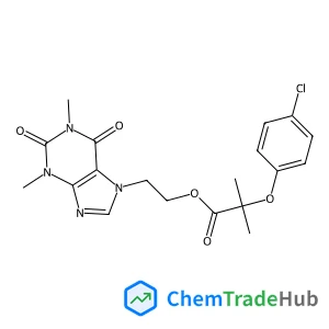 2-(1,3-Dimethyl-2,6-dioxo-1,2,3,6-tetrahydro-7H-purin-7-yl)ethyl 2-(4-chlorophenoxy)-2-methylpropanoate