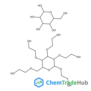 2-Hydroxyethyl 2,3,4,6-tetrakis-O-(2-hydroxyethyl)-alpha-D-glucopyranoside - alpha-D-glucopyranose (1:1)