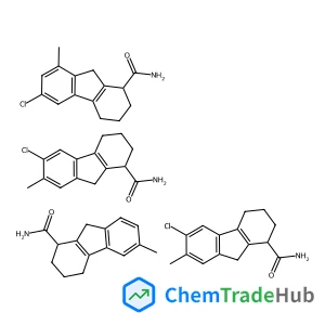 6-chloro-7-methyl-2,3,4,9-tetrahydro-1H-fluorene-1-carboxamide;6-chloro-8-methyl-2,3,4,9-tetrahydro-1H-fluorene-1-carboxamide;6-methyl-2,3,4,9-tetrahydro-1H-fluorene-1-carboxamide