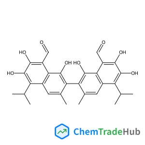 1,1',6,6',7,7'-Hexahydroxy-5,5'-diisopropyl-3,3'-dimethyl-2,2'-binaphthalene-8,8'-dicarbaldehyde