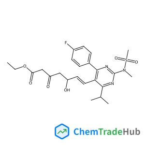 Ethyl (5S,6E)-7-{4-(4-fluorophenyl)-6-isopropyl-2-[methyl(methylsulfonyl)amino]-5-pyrimidinyl}-5-hydroxy-3-oxo-6-heptenoate