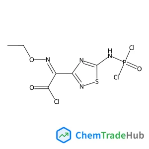 (2Z)-{5-[(Dichlorophosphoryl)amino]-1,2,4-thiadiazol-3-yl}(ethoxyimino)acetyl chloride