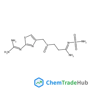 3-[({2-[(Diaminomethylene)amino]-1,3-thiazol-4-yl}methyl)sulfinyl]-N'-sulfamoylpropanimidamide