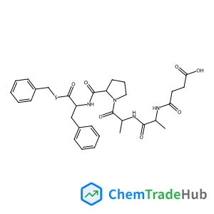N-(3-Carboxypropanoyl)alanylalanyl-N-[1-(benzylsulfanyl)-1-oxo-3-phenyl-2-propanyl]prolinamide