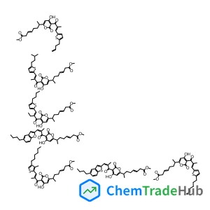 Methyl 7-[5-[3-(5-but-3-enylthiophen-2-yl)-2-methylprop-2-enoyl]-4-hydroxy-6-oxopyran-2-yl]oct-3-enoate;methyl 7-[5-[3-(5-butyl-1-benzofuran-2-yl)-2-methylprop-2-enoyl]-4-hydroxy-6-oxopyran-2-yl]oct-3-enoate;methyl 7-[5-[3-(5-butyl-1-benzothiophen-2-yl)-2-methylprop-2-enoyl]-4-hydroxy-6-oxopyran-2-yl]oct-3-enoate;methyl 7-[5-[2-[(5-butylthiophen-2-yl)methylidene]butanoyl]-4-hydroxy-6-oxopyran-2-yl]oct-3-enoate;methyl 7-[5-[3-(5-hex-5-enylthiophen-2-yl)-2-methylprop-2-enoyl]-4-hydroxy-6-oxopyran-2-yl]oct-3-enoate;methyl 7-[5-[3-(4-hexyl-3-methylthiophen-2-yl)-2-methylprop-2-enoyl]-4-hydroxy-6-oxopyran-2-yl]oct-3-enoate;methyl 7-[4-hydroxy-5-[2-methyl-3-[5-(3-methylbutyl)thiophen-2-yl]prop-2-enoyl]-6-oxopyran-2-yl]oct-3-enoate