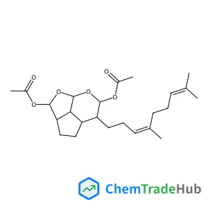 5-[(3Z)-4,8-Dimethyl-3,7-nonadien-1-yl]octahydro-2H-1,7-dioxacyclopenta[cd]indene-2,6-diyl diacetate