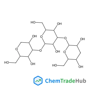 3-Deoxy-beta-D-ribo-hexopyranosyl-(1->3)-beta-D-glucopyranosyl-(1->3)-1,5-anhydro-D-glucitol