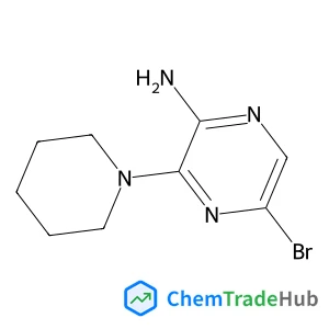 2-Amino-5-bromo-3-piperidin-1-ylpyrazine