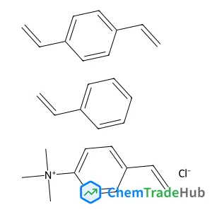 1,4-Bis(ethenyl)benzene;(4-ethenylphenyl)-trimethylazanium;styrene;chloride 1,4-Bis(ethenyl)benzene;(4-ethenylphenyl)-trimethylazanium;styrene;chloride