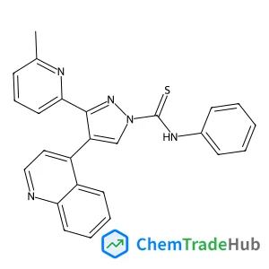 3-(6-methylpyridin-2-yl)-N-phenyl-4-(quinolin-4-yl)-1H-pyrazole-1-carbothioamide