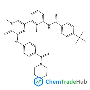 4-(tert-Butyl)-N-(2-methyl-3-(4-methyl-6-((4-(morpholine-4-carbonyl)phenyl)amino)-5-oxo-4,5-dihydropyrazin-2-yl)phenyl)benzamide