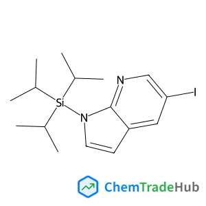 5-Iodo-1-(triisopropylsilyl)-1H-pyrrolo[2,3-b]pyridine structure